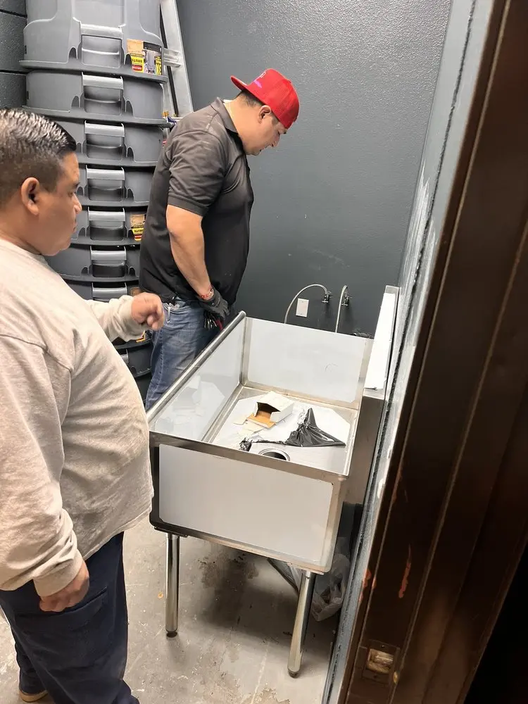 Commercial plumbing and sink installation in Cuyler